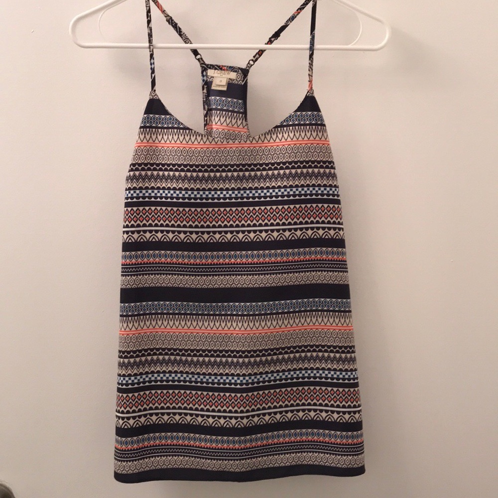 J. Crew Factory Printed Racerback Tank